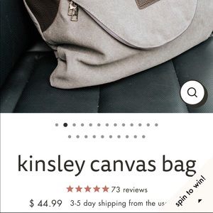 New Modern and chic boutique Kinsley Canvas Bag